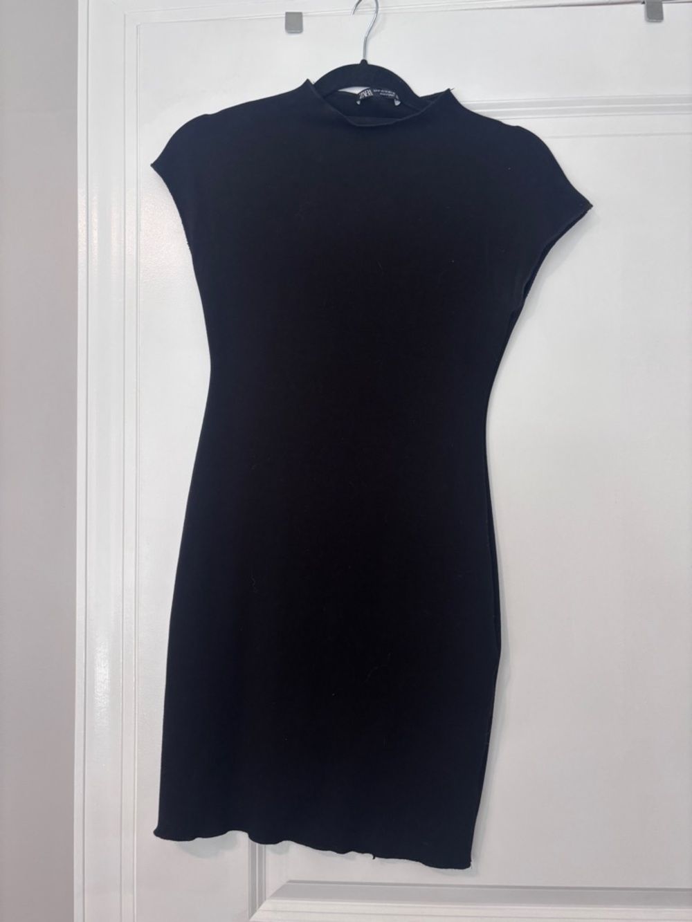 Black bodycon mini dress
